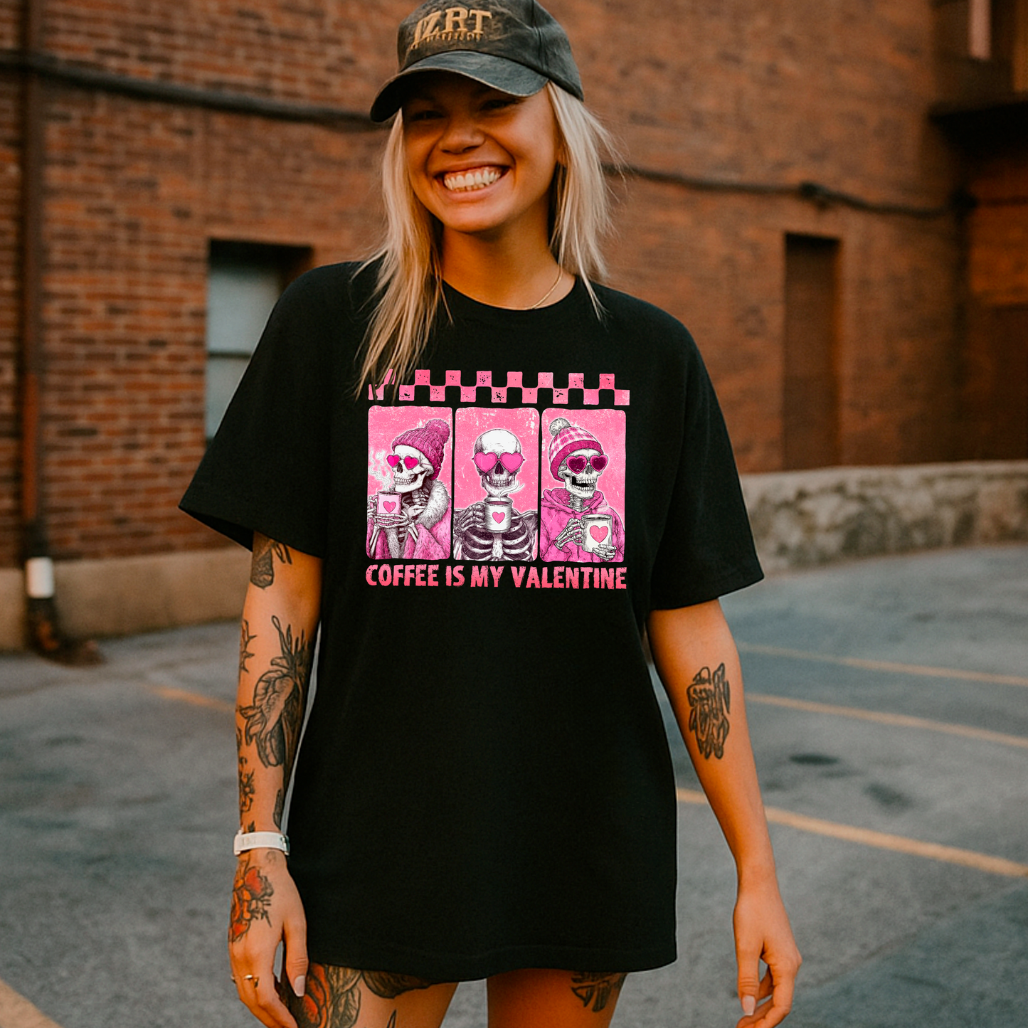 Coffee is my valentine pink