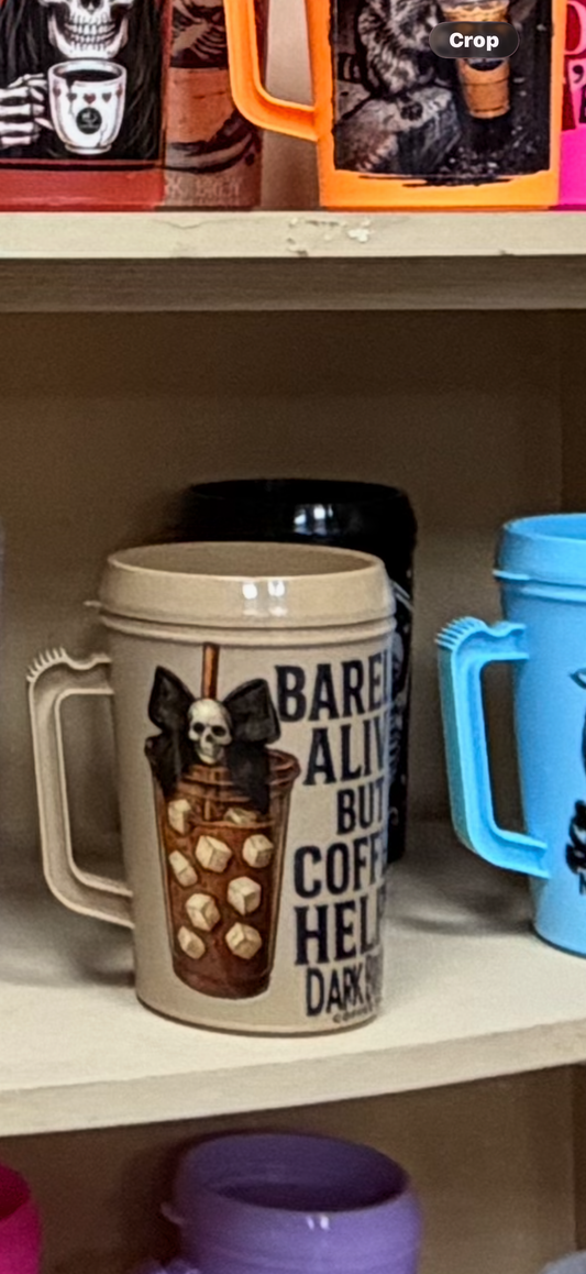 Barely alive but coffee